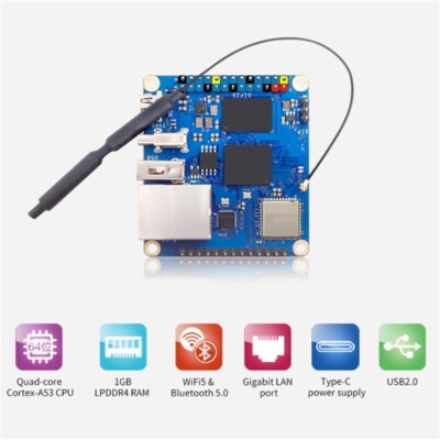 Cortex A53 Orange Zero3 1GB Allwinner H618 64 bit WiFi5+BT 5.0 Board