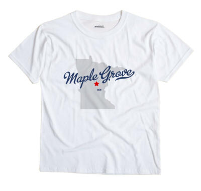 Maple Grove Minnesota MN T-Shirt Crow Wing County MAP