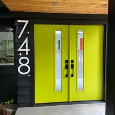 Floating House Number, Mailbox Door , 5in-24in House Number  Modern Address