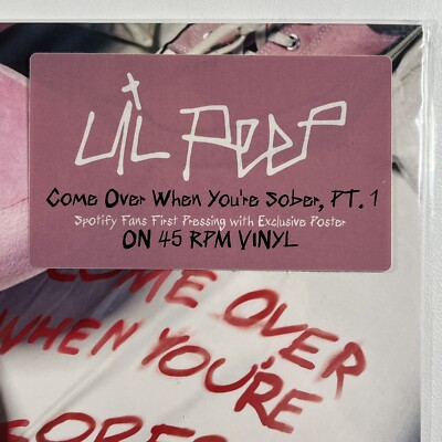 Lil Peep “Come Over When You're Sober Pt 1” LP/Pink Pinwheel 45RPM