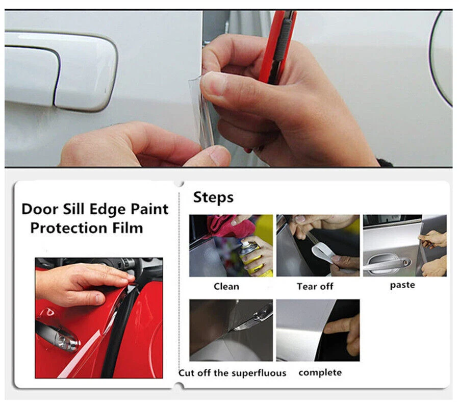 5m Invisible High Strength Car Door Sill Edge Paint Anti Scratch Film Protector - Image 4 of 4