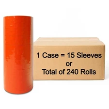 1 Case of Red Price Labels ( 240 Rolls) for Monarch 1110, 1105, 1107 Labelers