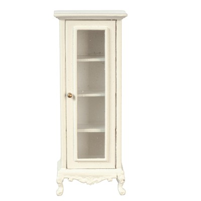 Dollhouse Shelf Cabinet 1:24 Half Inch JBM Miniature White Bathroom Furniture