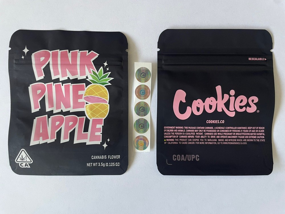 25-Count 3.5g Mylar Bags for Food Storage by PinkPineApple