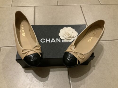 CHANEL】FLATS シューズ Lambskin ベージュ34.5 | labiela.com