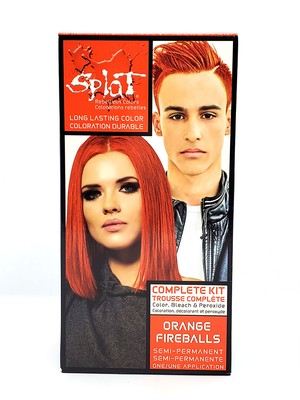 Splat Original Complete Kit With Bleach Peroxide Orange Fireballs Ebay