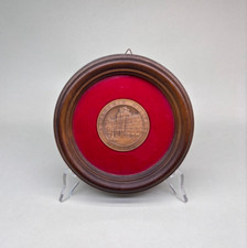 QUADRO MEDAGLIA BRONZO VINTAGE MODENA ACCADEMIA MILITARE FIRMA MARCHIATA JOHNSON