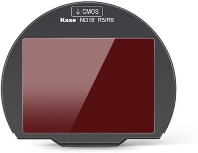 Kase clip on ND16 4 stop filter, neutral density filter compatible with Canon