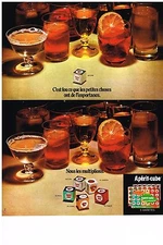 ADVERTISEMENT 1971 LA VACHE QUIT RIT les apérit-cube cheese