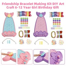 Friendship Bracelet Making Kit DIY Art Craft 6-12 Year Girl Birthday Gift