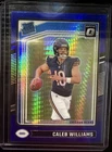 2024 Panini Donruss Optic Rated Rookie Caleb Williams #201 Blue Hyper Prizm RC