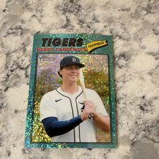 Topps Heritage Sparkle Parallel 2023 #343 Kerry Carpenter Tigers MLB Card