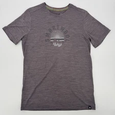 Smartwool Graphic Men’s T-shirt Small Short Sleeve Pastel Purple