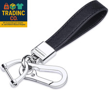 Genuine Leather Car Keychain,Universal Heavy Duty Metal Key Chain Accessories,Ca