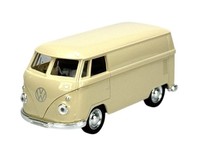 Welly 1963 Vw Volkswagen Transporter T1 Bus Beige 1:34 Die Cast Model New In Box
