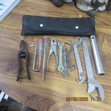 TOOLS- Selection of old tools + pouch