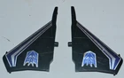 1984 Transformers G1 Decepticon Skywarp Wings Parts Lot Left & Right Unbroken