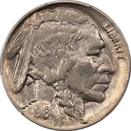 1916-D PCGS AU58 Choice AU+ Buffalo Nickel - Lustrous and Original, Looks MS!
