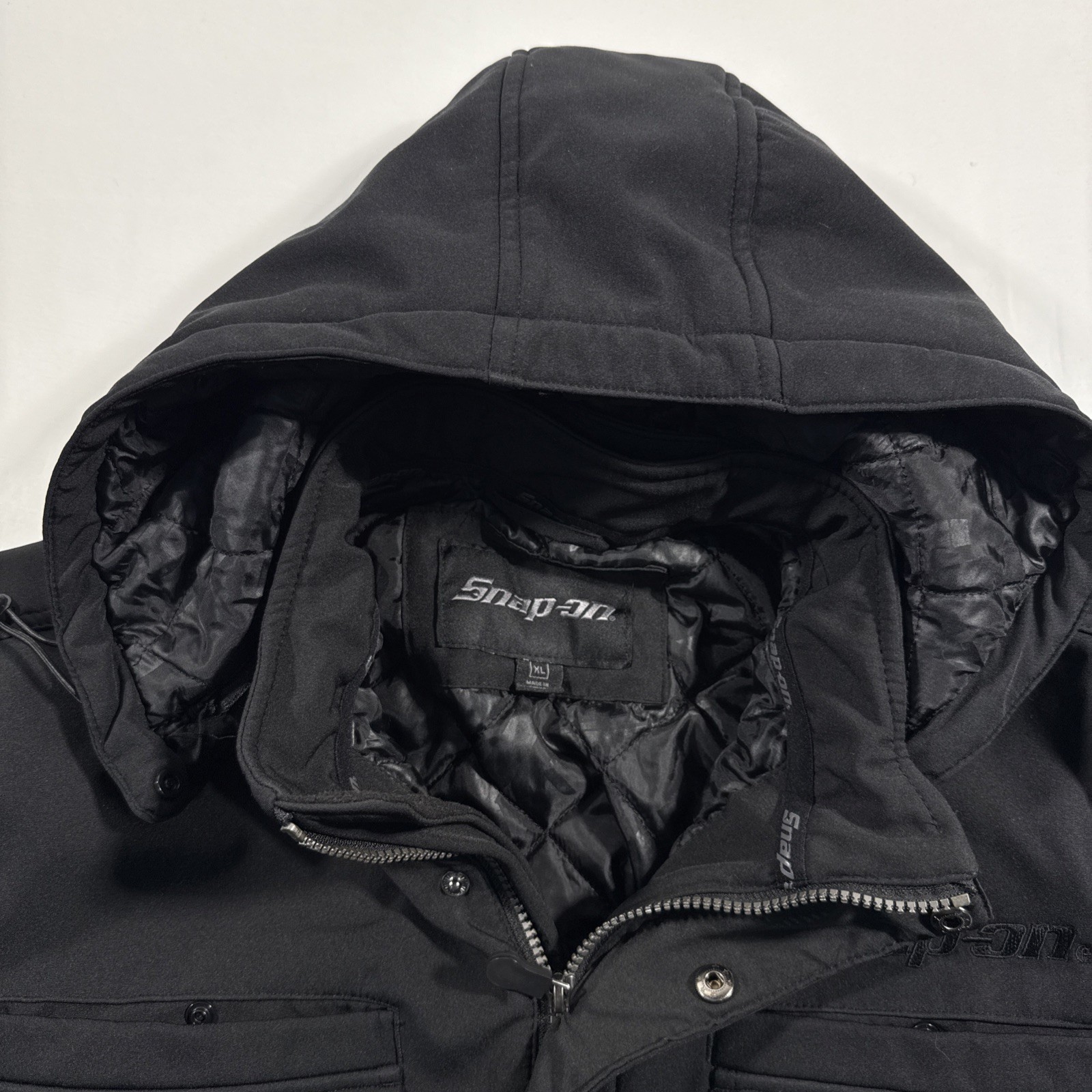 Snap On Tools Hooded Soft Shell Jacket Black Wint… - image 4