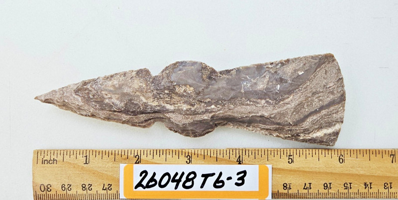 6" Stone Tomahawk Head - AX - Pow-Wow - Hand Knapped Agate