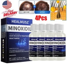 4 Pack Minoxidil 5 Extra Strength Men Hair Regrowth Treatment 4 Month Supply