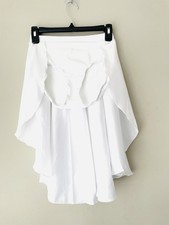 Natalie Dancewear Skirt Elegant White Size Small