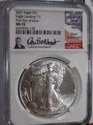 2021 T2 American Silver Eagle - NGC MS70 FIRST DAY Spot-Free Don Everhart Signed