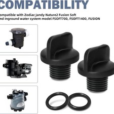 2 Pieces Pool Pump Drain Plug R0446000 Strong Seal Easy to