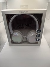 PrimeAudio Shine Bluetooth Headphones, White