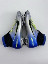 Nike Mercurial Victory 6 DF FG Silver Blue Football Soccer Cleats US9 UK8
