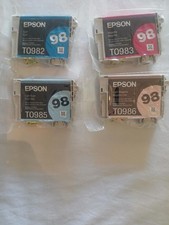 1 New Sealed Genuine 98 High Capacity Epson Ink Choose 1 T098 Cyan Magenta Light
