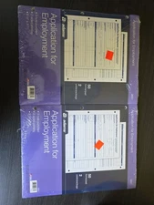 (2) Adams Applications for Employment Forms, 50 Two Sided Forms, 2 Pads per Pack