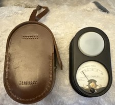 Vintage WESTON Foot Candle Meter 564c 703-60 1976 Leather Case MADE in USA