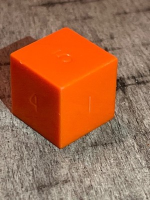 Vintage Windmill D6 Opaque Orange Rpg Ad&d Dice 121524@