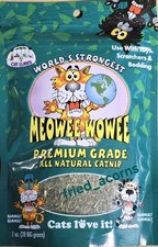 World's Strongest Meowee Wowee Organic Catnip – 3X Bigger! (1oz / 28g)