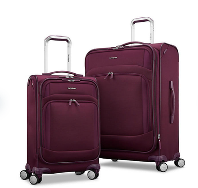Samsonite Xpression 2-Piece Softside Spinner Luggage Set Purple | eBay