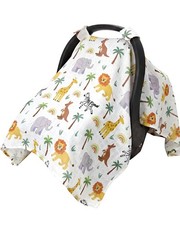 Car Seat Cover Baby Boy, Breathable Muslin Infant Carseat Canopy