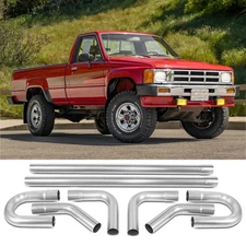 8PCS 2.5inchOD DIY Custom Exhaust Tubing Mandrel Bend Pipe Kit For Toyota Pickup