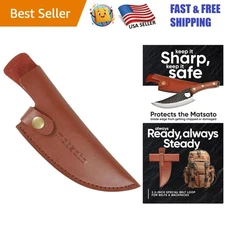 Handmade  Leather Sheath for 8-Inch Japanese Chef Knife - Protect & Serve