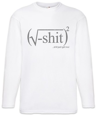Just Got Real Langarm T-Shirt Wurzel Lehrer Mathe Mathematik Maths Teacher