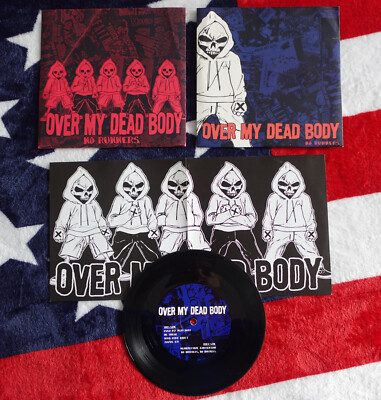 OVER MY DEAD BODY - NO RUNNERS 7'' ( TOUR COVER / 150 ) STRAIGHT EDGE HARDCORE HC