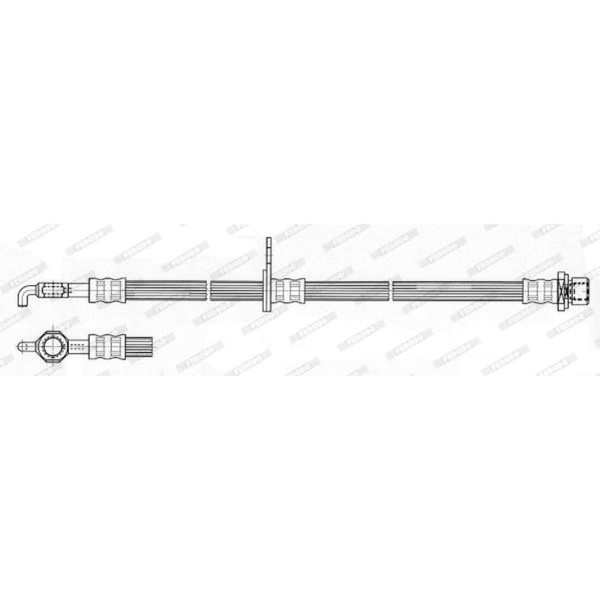 Bremsschlauch FüR Toyota Corolla Verso 1.8 2.2 D-4D Avensis Station Wagon-image