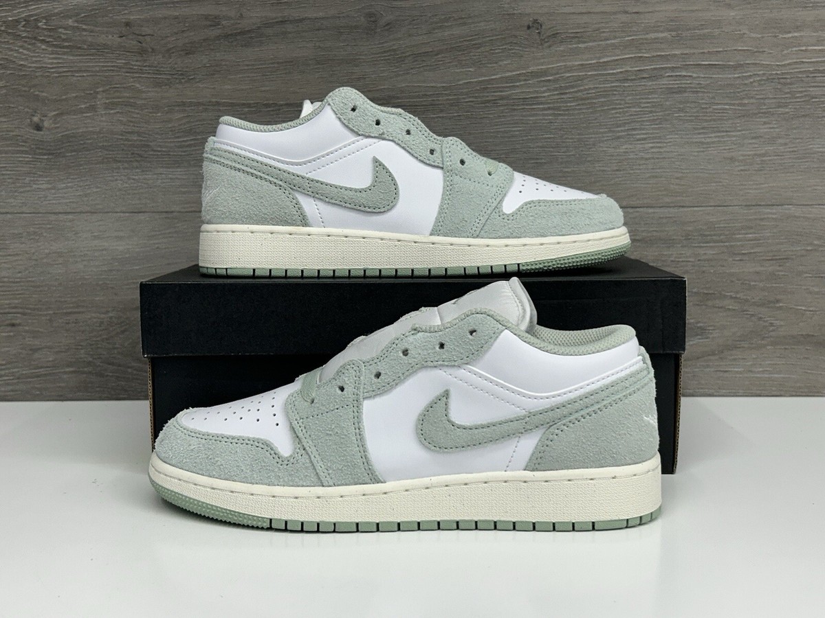 Nike Air Jordan 1 Low SE “Seafoam” White Green Sail Youth GS