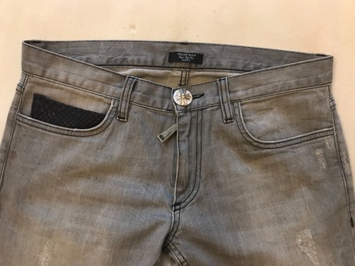 Philipp Plein slim fit grey jeans size 