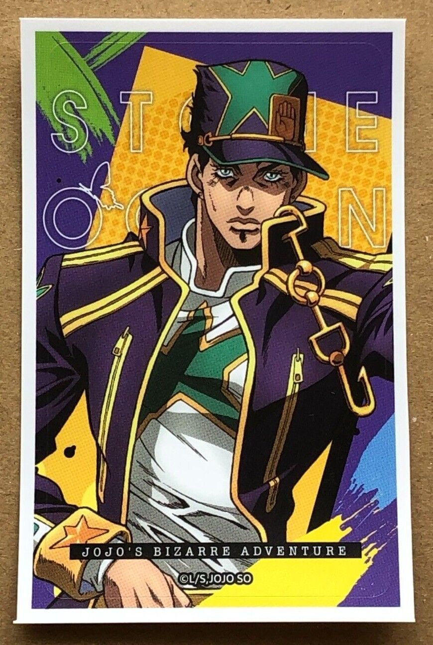 JOJO's Bizarre Adventure Part.6 Stone Ocean Deco Sticker Jotaro Kujo Japan  rare