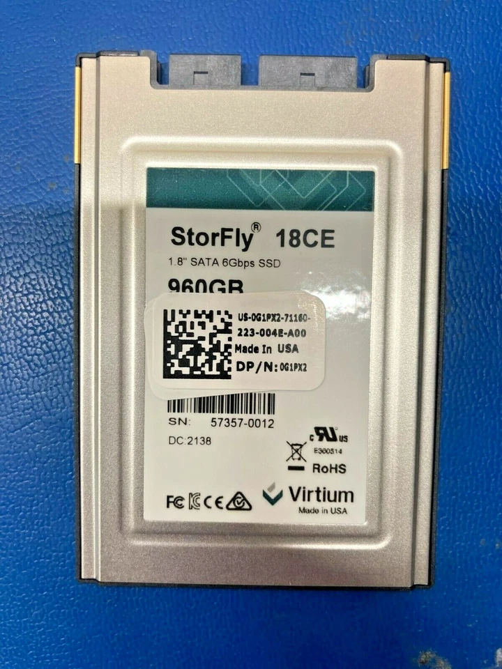 Vertium StorFly 960gb 1.8in SATA SSD 1TB VSFF18CC960G, Dell 061PX2 - Image 3 of 4