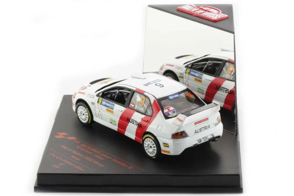 MITSUBISHI LANCER EVO IX #9 WIN MEXICO RALLY 2009 STOHL MINOR VITESSE 43413 1/43 - Photo 2/3