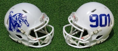 MEMPHIS TIGERS WHITE "901" FOOTBALL MINI HELMET, OTHER ERA VERSIONS TOO |  eBay