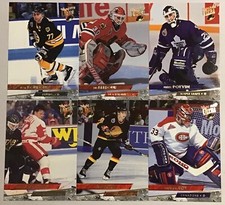 1993-94 FLEER ULTRA COMPLETE HOCKEY 1-250 CARD SET—LEMIEUX..GRETZKY..ROY...JAGR.