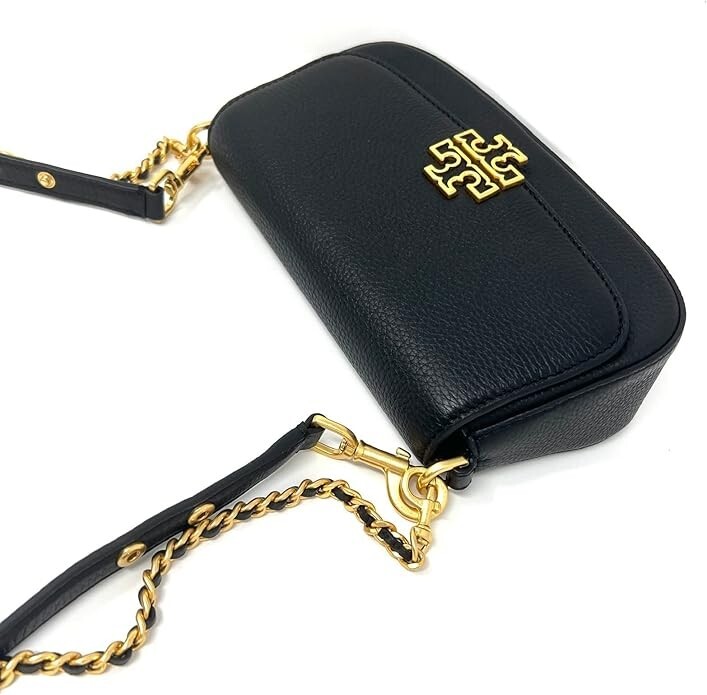 Tory Burch 138772 Britten Convertible Crossbody Bag in Black NWT